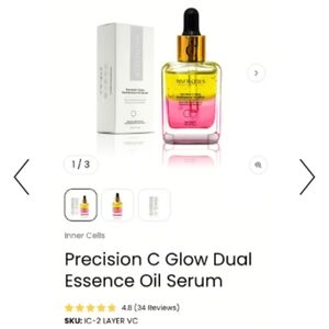 Precision C Glow Dual Essence Oil Serum - Pink & Yellow